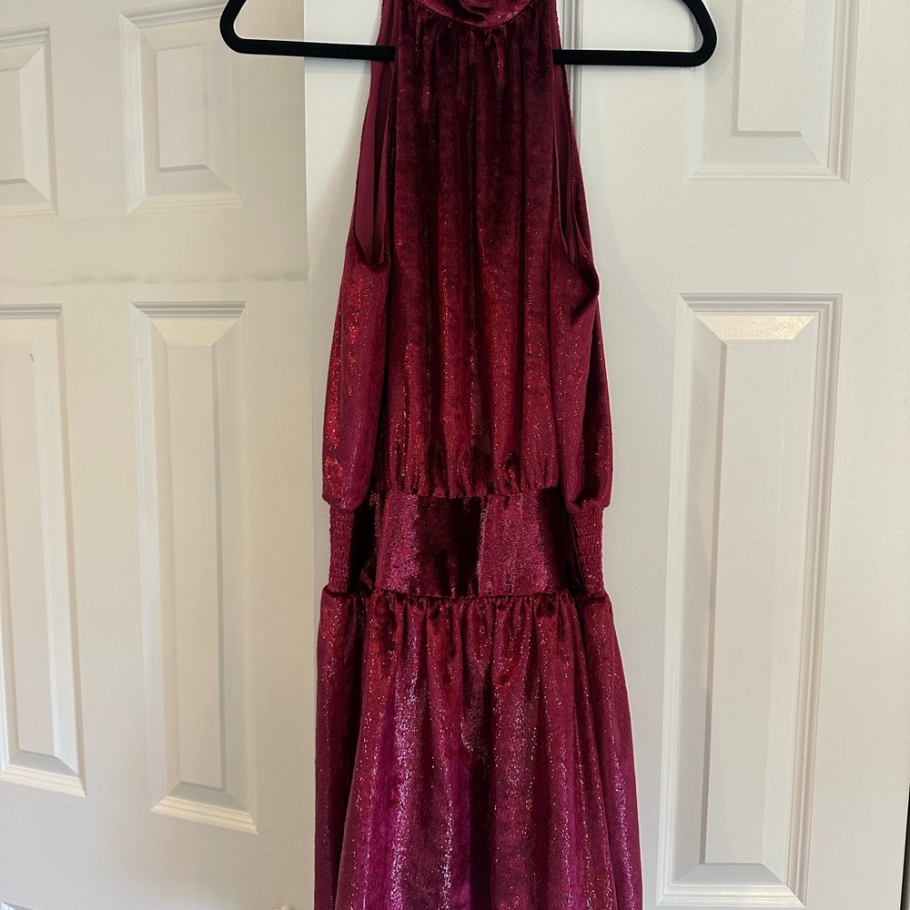 Ramy Brook Ellin Shimmer Halter Dress size S